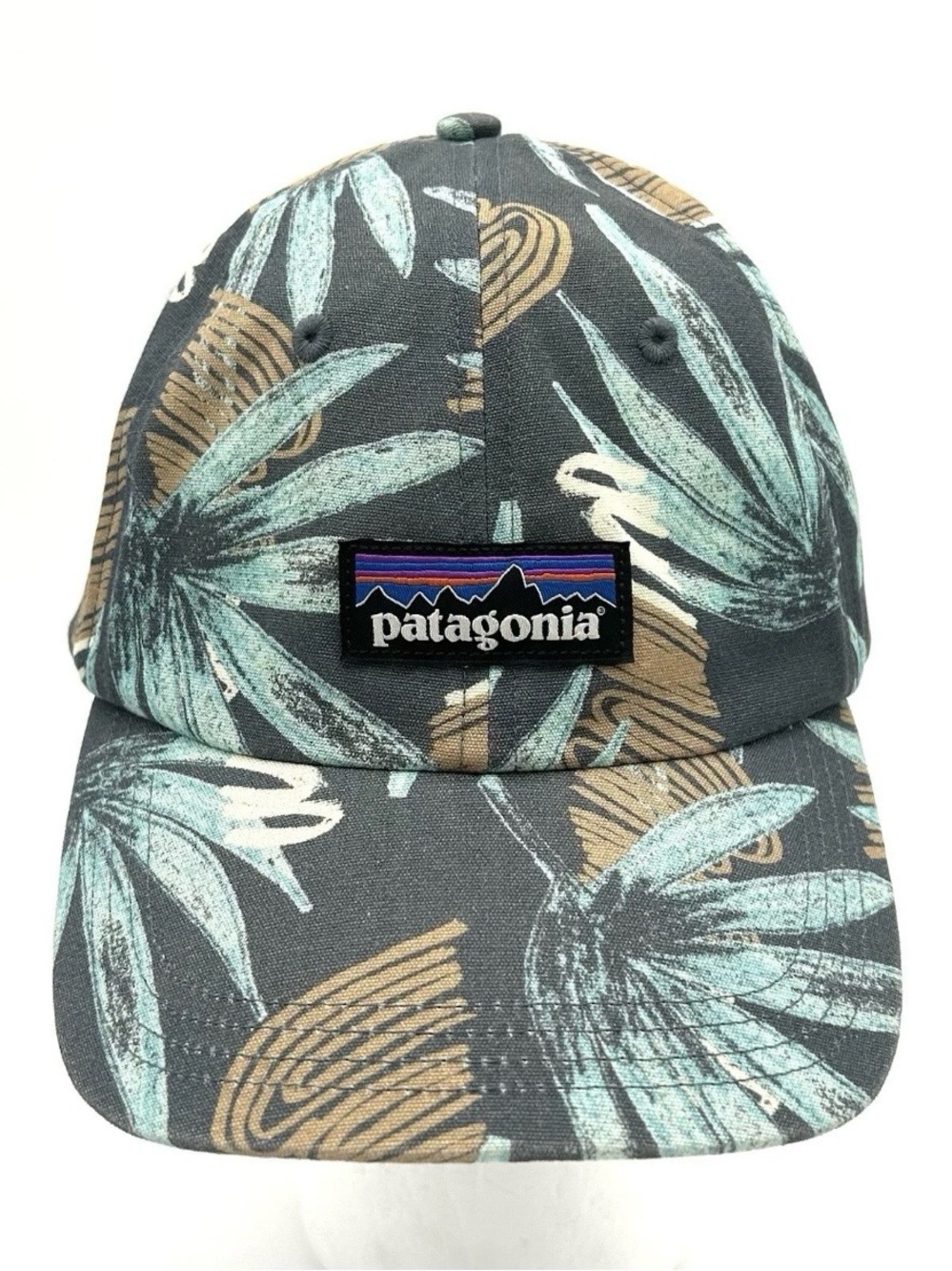 Patagonia Trad Cap Hat Tropical Ecuador Strapback P6 Label Floral All Over Print